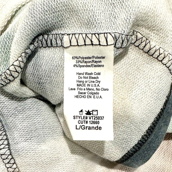 NWOT Vanilla Bay Long Sleeve Tie Dye & Leopard Top - Picture 10 of 16